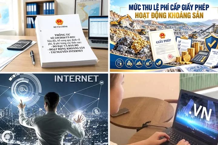 Sửa đổi quy định mức thu, quản lý phí, lệ phí trong các lĩnh vực tài nguyên, khoáng sản và Internet